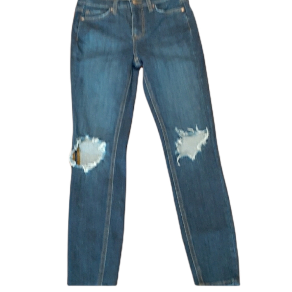 Free people blue highrise 10" jean size 26